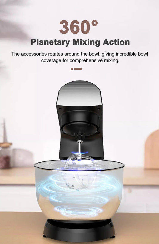 1500W Stand Mixer with 5.5L Stainless Steel Bowl, 10 Speeds-SROYAS 