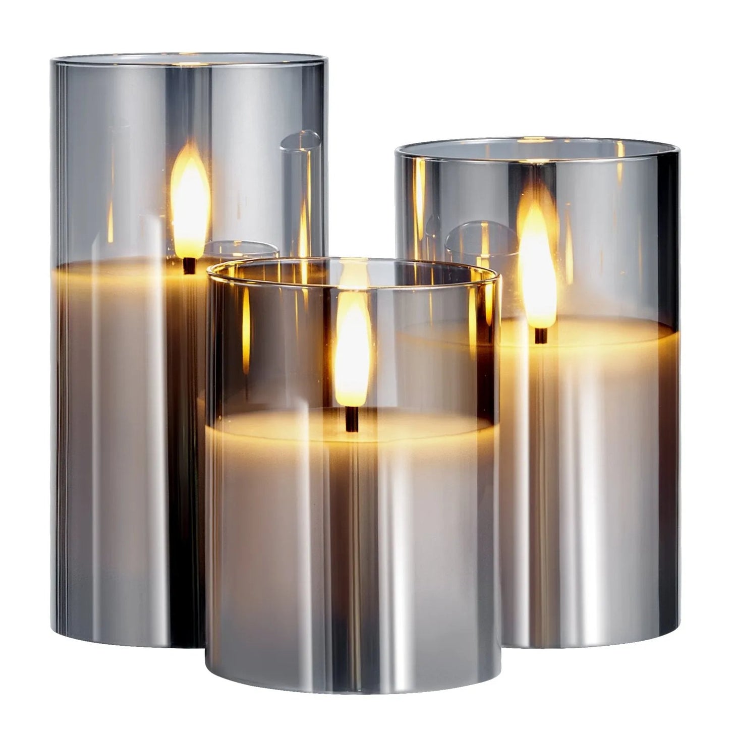 Flameless LED Candles with Remote - 3 Pack for Cozy Ambiance-Home Essentials & Decor-SROYAS 