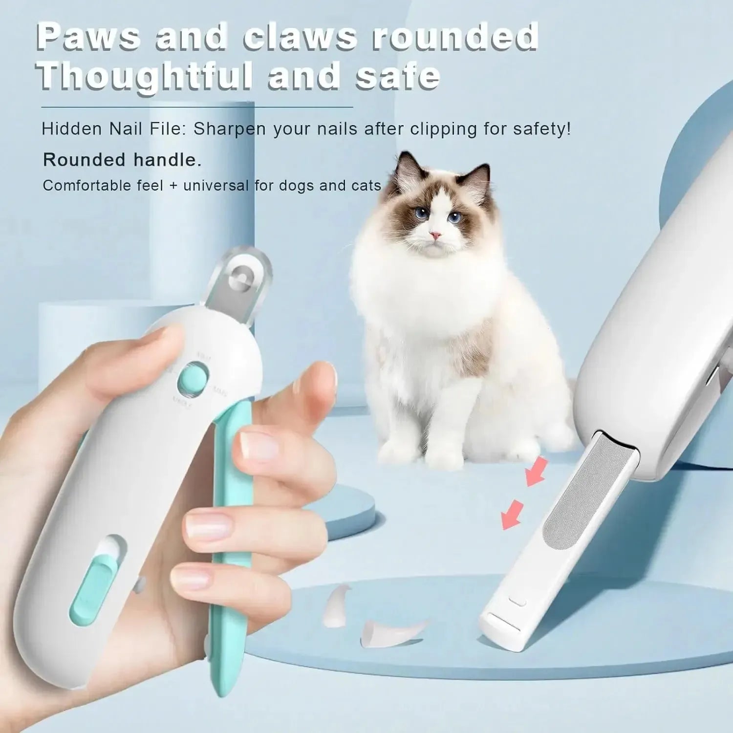 Adjustable Pet Nail Trimmer – Safe Clippers for Cats & Dogs-SROYAS 