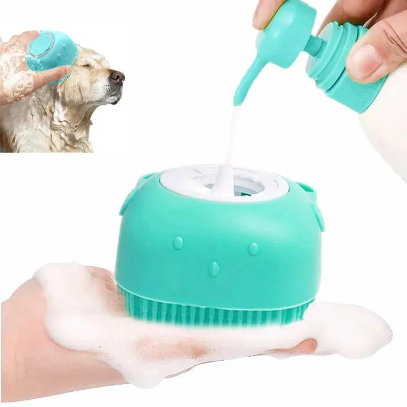 Pet Bathing Brush - Soft Silicone Grooming Tool for Pets-SROYAS 