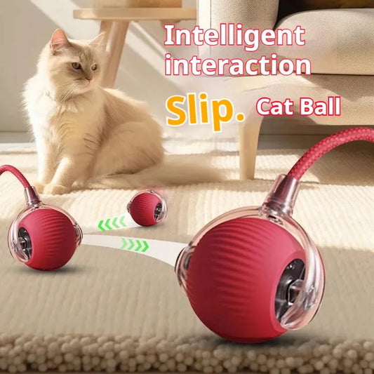 Automatic Rolling Pet Ball - Interactive & Rechargeable Toy-SROYAS 