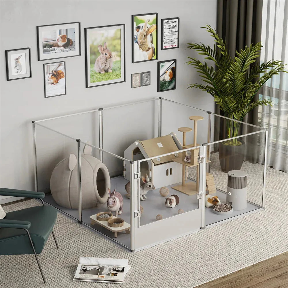 Extra Large Dog Playpen - Safe & Stylish Acrylic Enclosure-SROYAS 