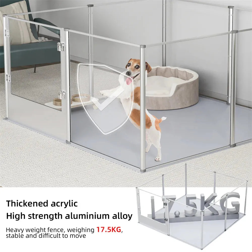 Extra Large Dog Playpen - Safe & Stylish Acrylic Enclosure-SROYAS 