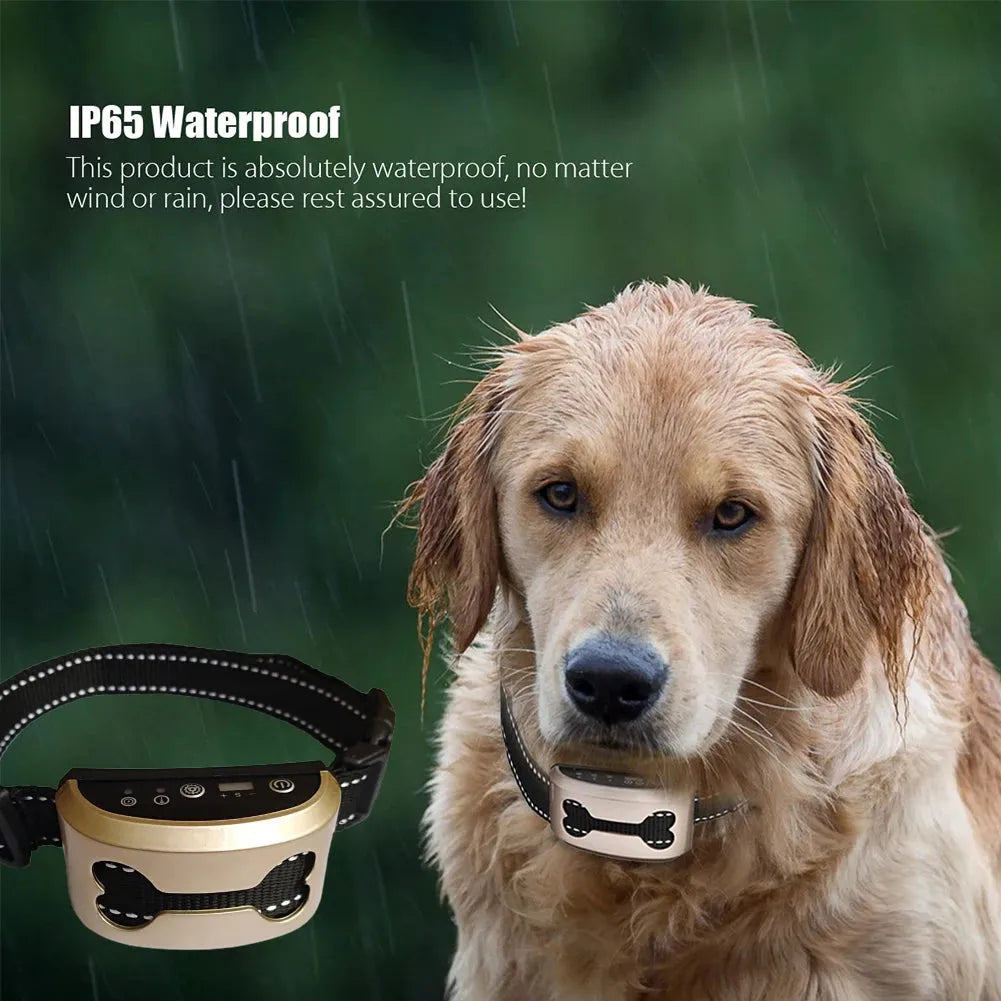 Rechargeable Anti Bark Collar - Safe & Waterproof Solution-SROYAS 