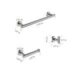 Stainless Steel Bathroom Towel Rack Set view 2 for bathroom organization and vanity storage