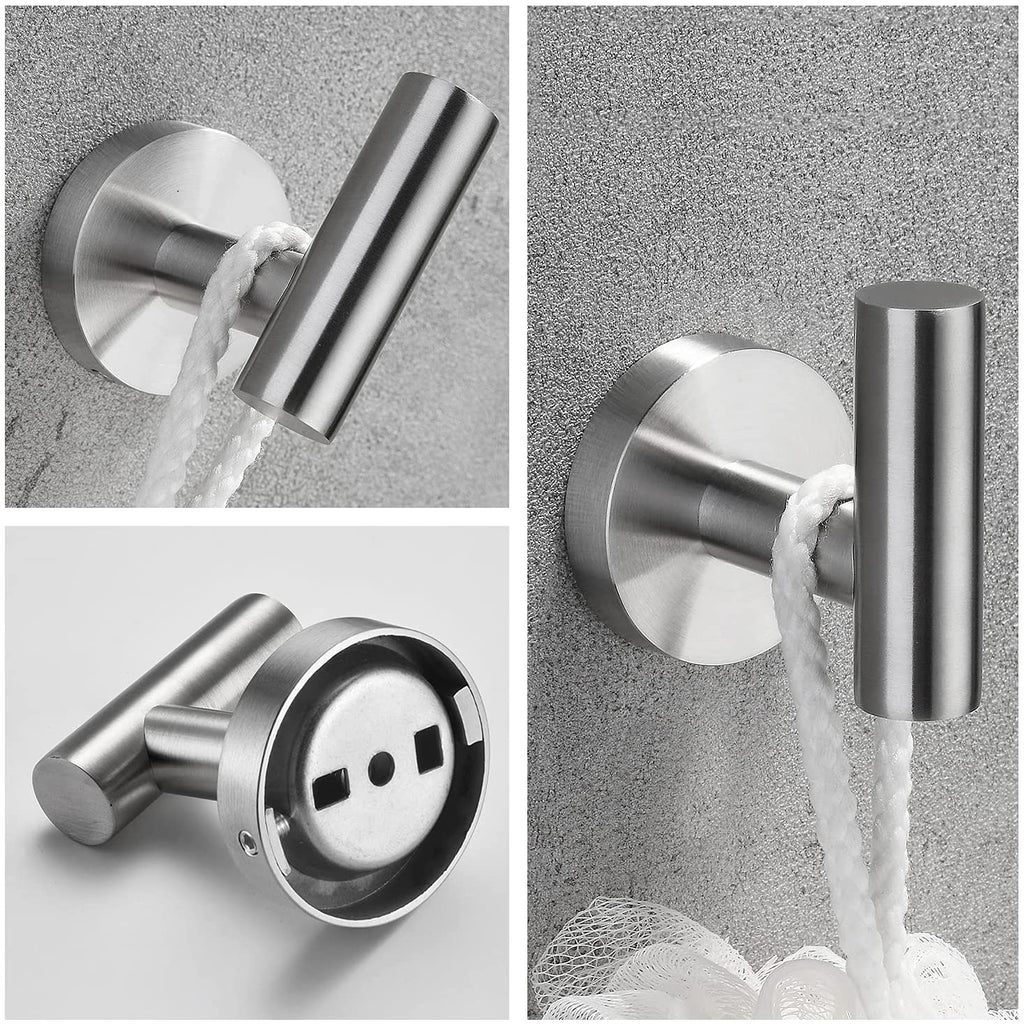 Stainless Steel Bathroom Towel Rack Set view 4 for bathroom organization and vanity storage
