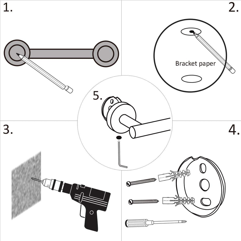 Stainless Steel Bathroom Towel Rack Set view 5 for bathroom organization and vanity storage