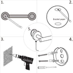 Stainless Steel Bathroom Towel Rack Set view 5 for bathroom organization and vanity storage