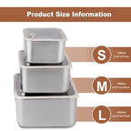 Stainless Steel Food Storage Containers view 6 for pantry food storage and kitchen organization