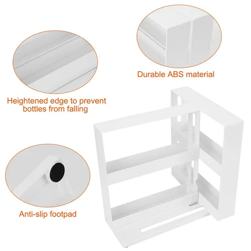 Swivel Cabinet Organizer Spice Rack view 2 for kitchen organization and cabinet storage