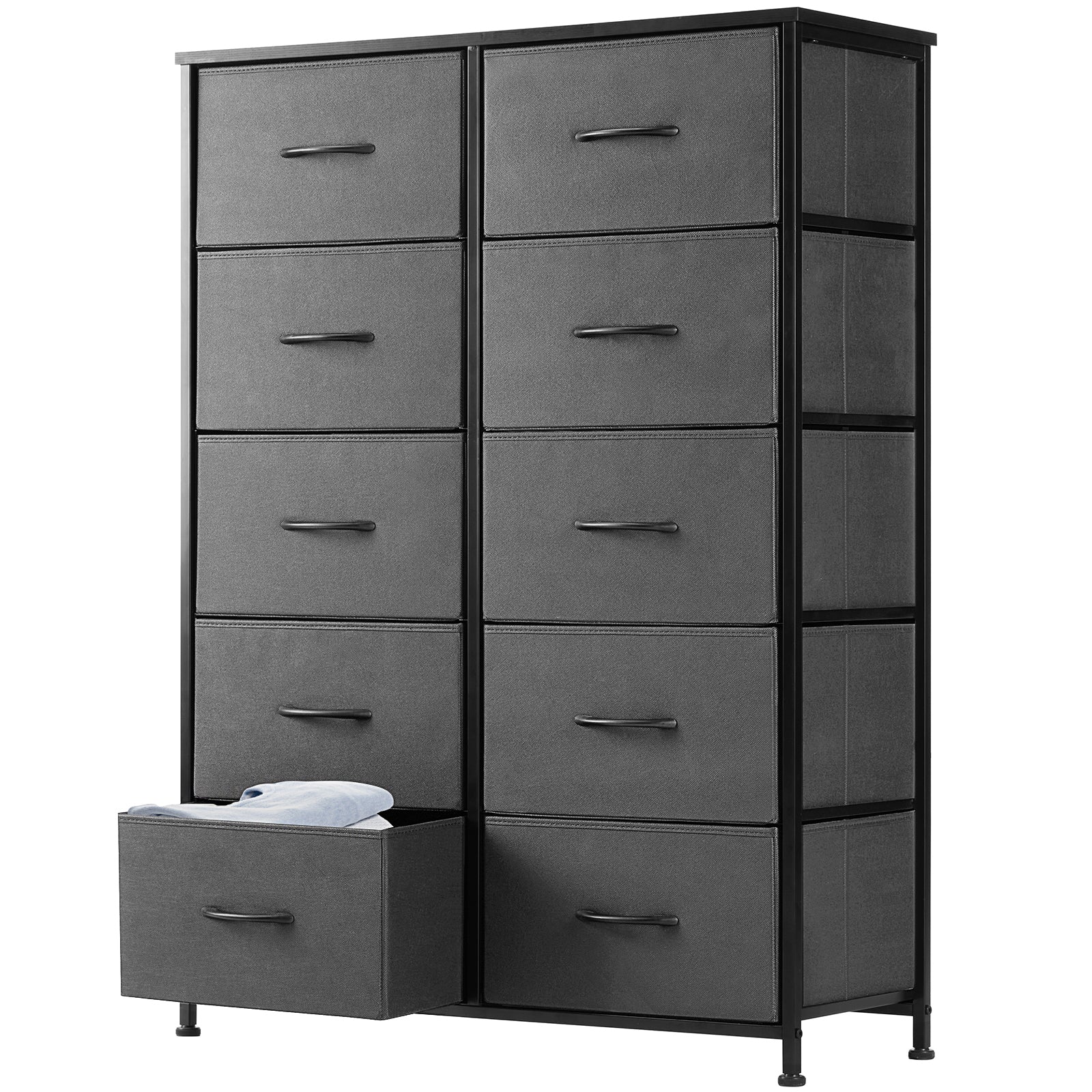 Tall Fabric Dresser Drawer Storage Tower view 21 for laundry room organization and clothes storage