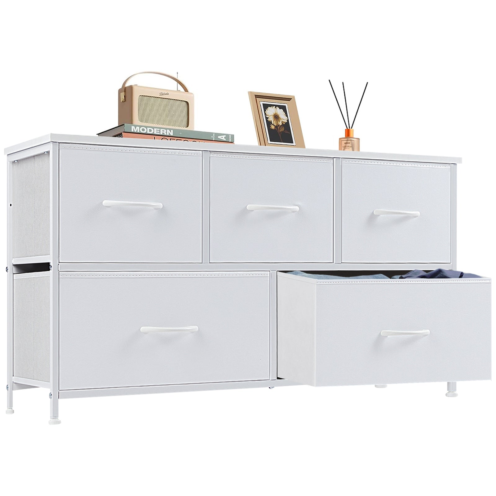 Tall Fabric Dresser Drawer Storage Tower view 28 for laundry room organization and clothes storage