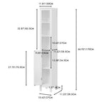 Tall Slim Bathroom Storage Cabinet with Door view 6 for bathroom organization and vanity storage