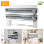 Wall-Mount Kitchen Roll Dispenser with Cutter view 7 for pantry food storage and kitchen organization
