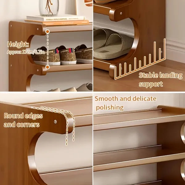Curved sides rounded corners and shelf detail