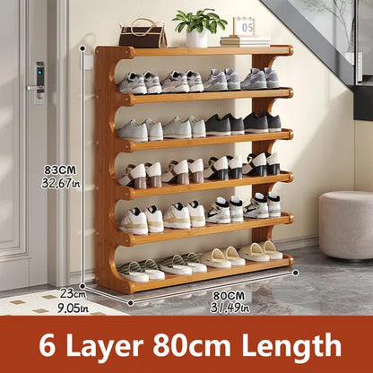 Six-level rack dimension graphic for 80 cm width