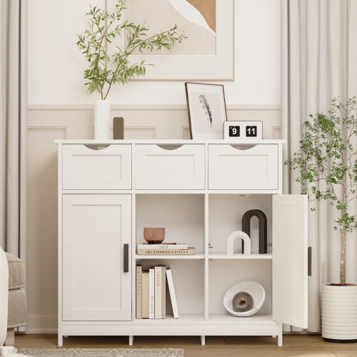 Wooden Floor Storage Cabinet with Drawers view 5 for closet and bedroom storage